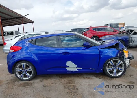 2012 Hyundai Veloster Base W/Gray z USA, uszkodzony, nr VIN KMHTC6AD8CU067589